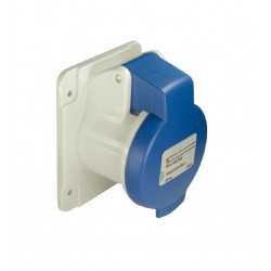 Toma corriente industrial schneider de empotrar recto pk pratika conexión tornillo 16a ip44 220v 2pt