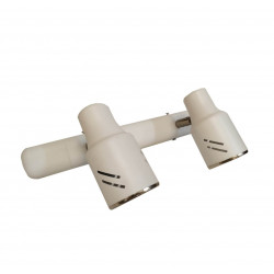 Aplique SAN LORENZO PARMA 2 luces GU10 con base listón blanco