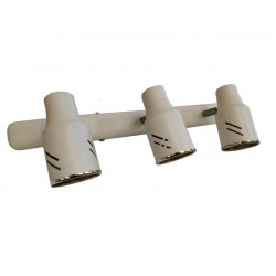 Aplique SAN LORENZO PARMA 5003-BL de 3 luces con base GU10 listón blanco
