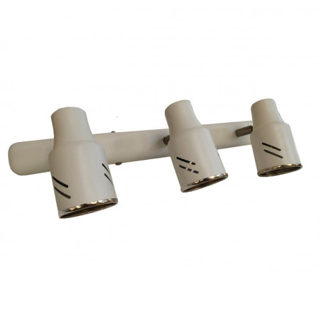 Aplique SAN LORENZO PARMA para 3 luces GU10 base listón blanco