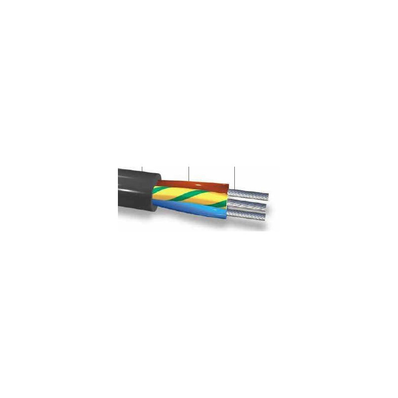 Cable indusil siliconado alta temperatura 2x1.50 mm2 (-60 + 180° c)