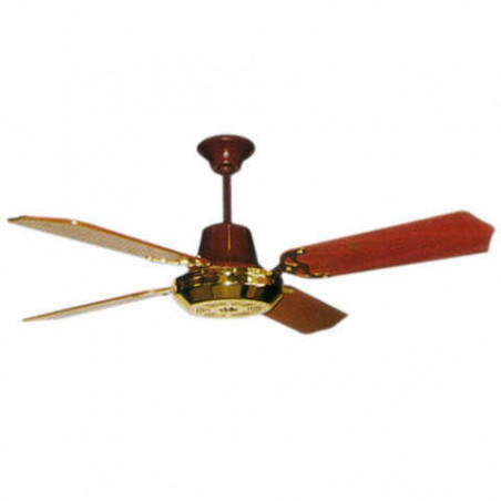 Ventilador de techo condor 47'' 4 palas de madera color dorado