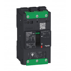 Interruptor automático termomagnético schneider tm80d nsxm tripolar 3p-3d 80a 25ka