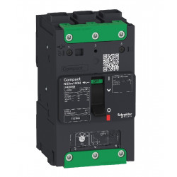 Interruptor automático termomagnético schneider tm80d nsxm tripolar 3p-3d 80a 36ka