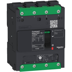 Interruptor automático termomagnético schneider tm63d nsxm tetrapolar 4p-4d 63a 50ka