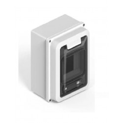 Caja para pilar SISTELECTRIC 4 módulos exterior gris