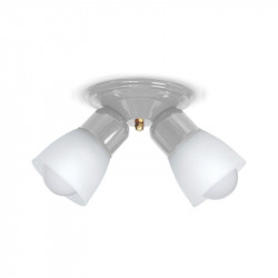 Aplique SAN JUSTO BELÉN 18080 para ventilador 2 luces base redonda E27