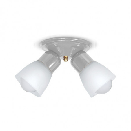 Aplique SAN JUSTO BELÉN 18080 para ventilador 2 luces base redonda E27