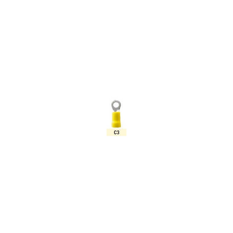 Terminal preaislado anillo C3 2,64 - 6,59 mm2 amarillo