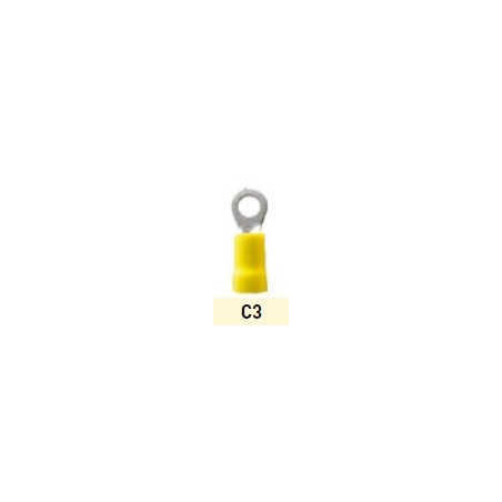 Terminal preaislado anillo C3 2,64 - 6,59 mm2 amarillo