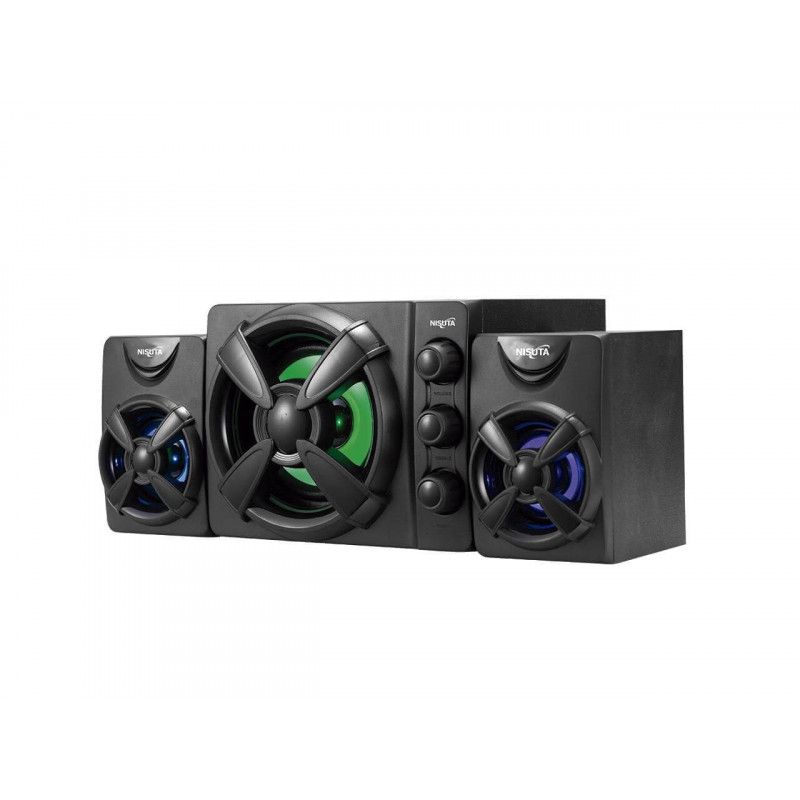 Parlante NISUTA NSPAU1421 para PC USB 15W luz RGB Parlante NISUTA NSPAU1421 para PC USB 15W luz RGB