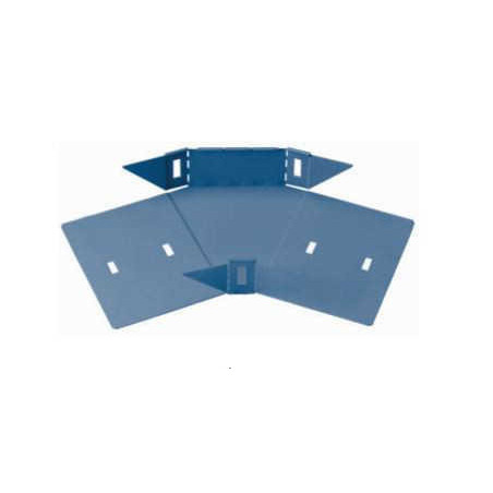 Curva plana BASICA 45° perforada 50mm con clips y flags