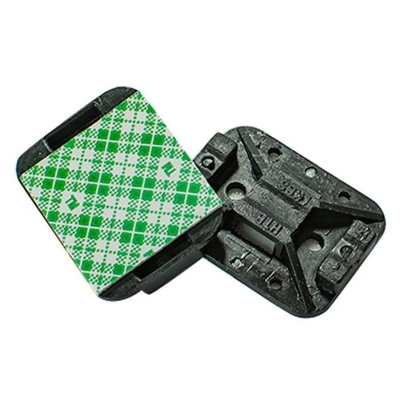 Placa adhesiva hellermann tyton negro 32x25x6.8mm usar con t18-t120