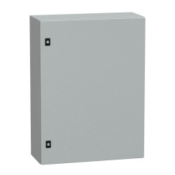 Puerta lisa espacial schneider crn con montura de 800x600x250 ip66 ik10 ral7035