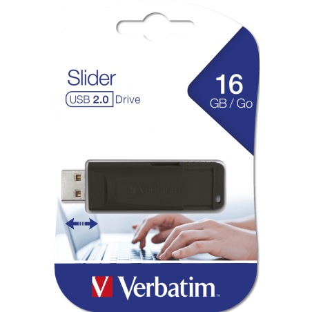 Pendrive VERBATIM SLIDER 16gb usb