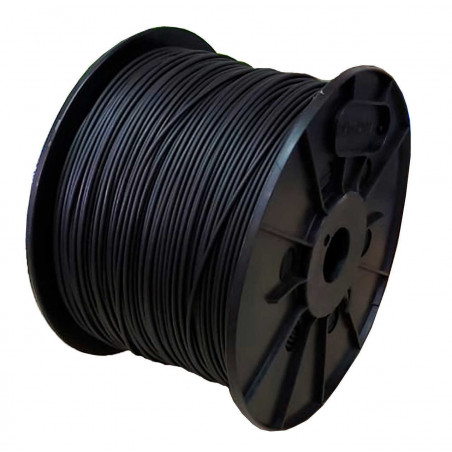 Cable Unipolar 1,5mm2 bobina negro por metro IRAM 2183-NM247-3