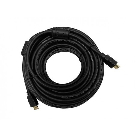 Cable HDMI NISUTA 15m dorado con filtros 2160P