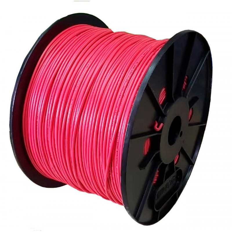 Cable Unipolar 2,5mm2 bobina rojo por metro IRAM 2183-NM247-3