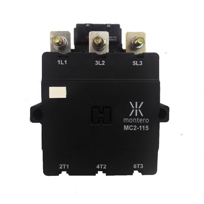 Contactor MONTERO MC2-115-21ET6H5 de 115a 2na+2nc 55kw 75hp Contactor MONTERO MC2-115-21ET6H5 de 115a 2na+2nc 55kw 75hp