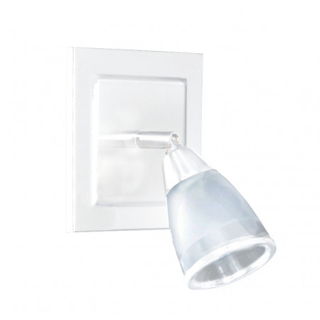 Spot SAN LORENZO ANCONA 1 luz G9 con base color blanco