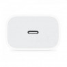 Cargador de pared APPLE 20W Carga Rápida original sin cable blanco