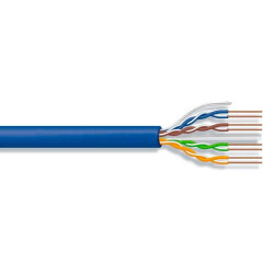 Cable utp amp c6 azul por metro
