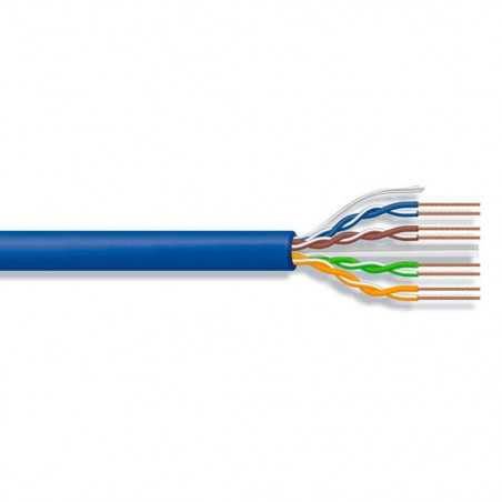 Cable utp amp c6 azul por metro