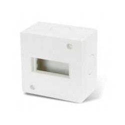 Caja exterior CAMBRE EXTERIOR 1 módulo con tornillo y tarugo blanco