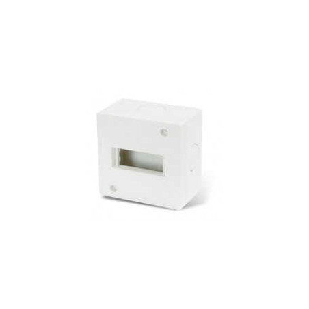 Caja exterior CAMBRE EXTERIOR 1 módulo con tornillo y tarugo blanco