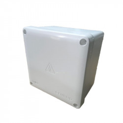 Caja de paso SISTELECTRIC 22111111b pvc ip65 blanca 115x115x110