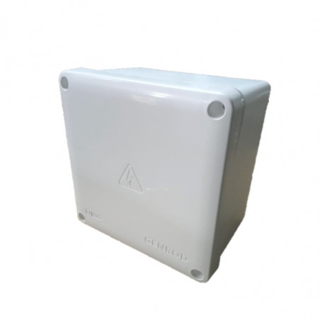 Caja de paso SISTELECTRIC 22111111b pvc ip65 blanca 115x115x110