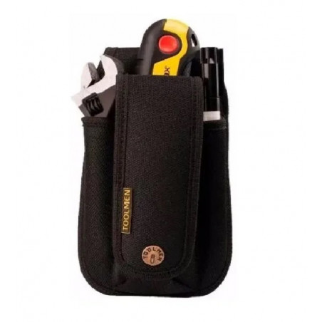 Porta Cúter y Lápiz TOOLMAN T80 De 4 Divisorias y Tapa Con Broche