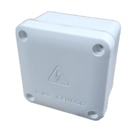 Caja de paso SISTELECTRIC pvc exterior IP65 9x9x5,5cm con tapa blanca