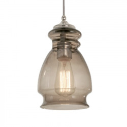 Colgante de vidrio don bell ct-30 fume pompey de 14cm e27...