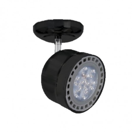 Spot SAN LORENZO 2910-NG 1 luz AR111 con base redonda negro