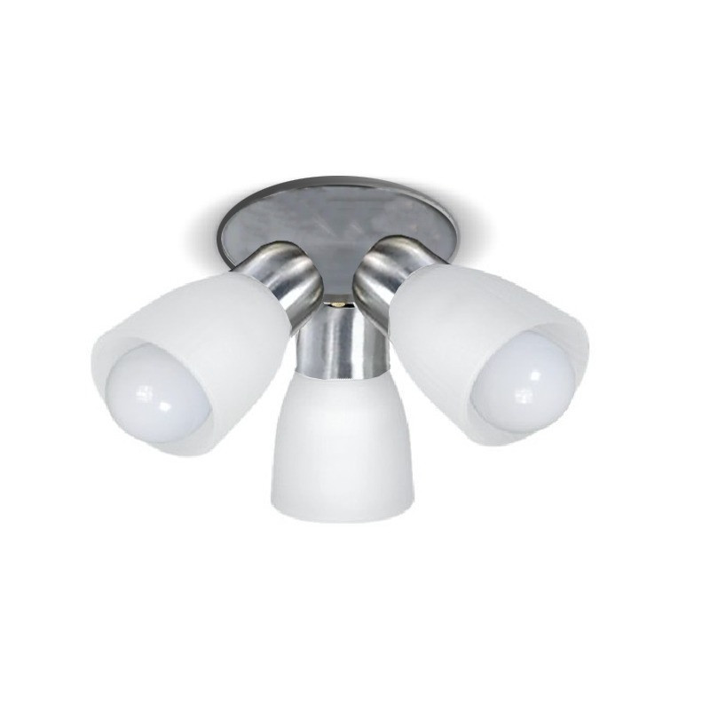 Aplique SAN JUSTO 18092-13 ventilador redondo con tulipa para ventilador de 3 lampara