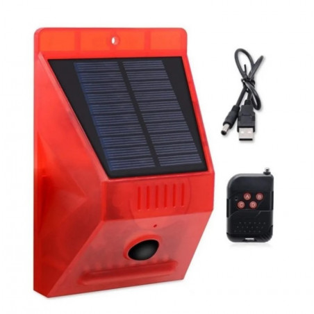 Alarma TBCin N911C autónoma solar con sirena y control remoto