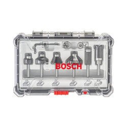 Set de fresas bosch 6 piezas para recortes y bordes