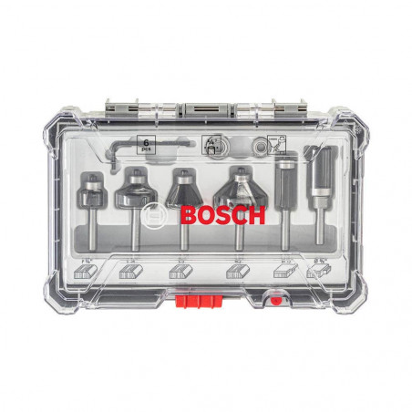 Set de fresas bosch 6 piezas para recortes y bordes