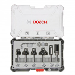 Set de fresas bosch 6 piezas para recortes y bordes