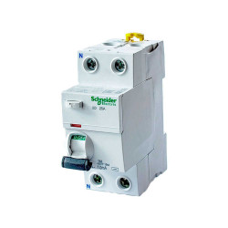 Disyuntor schneider a9r10225 bipolar 25a 10ma