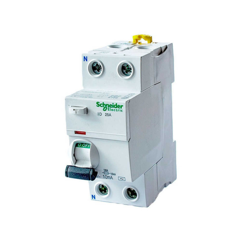 Interruptor diferencial SCHNEIDER ACTI9 IID bipolar 25a 10ma