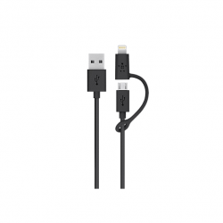Cable usb key 2 en 1 micro/lightning iphone