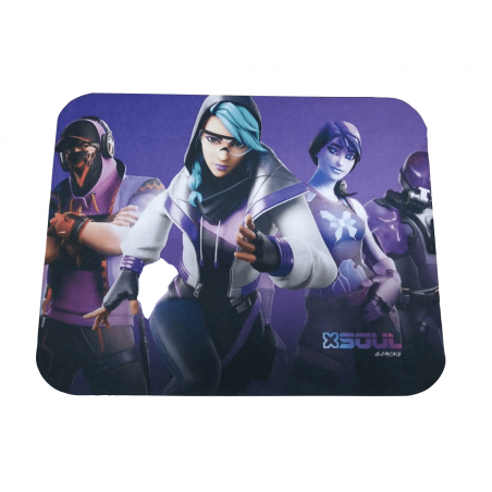 Mouse pad SOUL gamer small 26x21cm de alta densidad con bordes cocidos