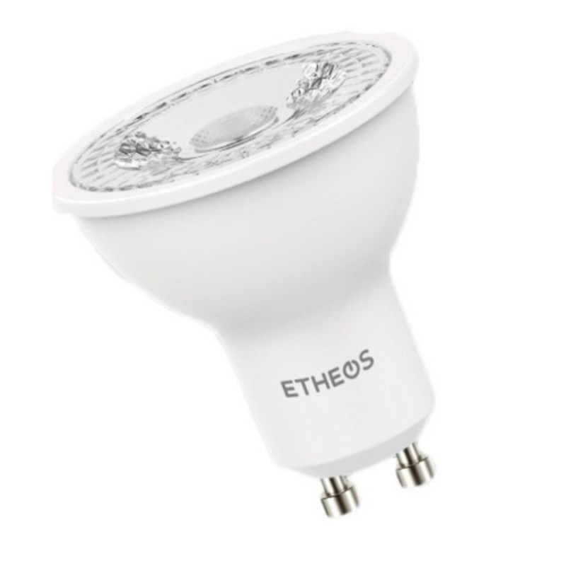 Lámpara led ETHEOS dicroica GU10 38º dimer 6W 450lm 3000K luz cálida