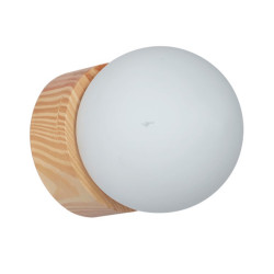 Aplique CARILUX NÓRDICA madera natural para pared E27
