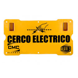 Cartel señal ALARI de cerco eléctrico normalizado