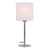 Lámpara de mesa MARKAS NALI para 1 luz E27 pantalla blanca/cromo