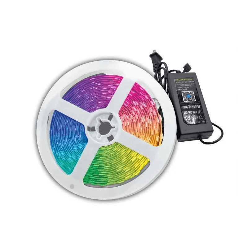 Set cinta led TBCin Audioritmica smart RGB 14.4w/12vcc Fuente Controlador IP20