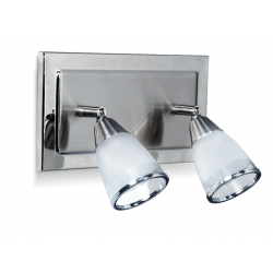 Spot SAN LORENZO ANCONA 2 luces G9 con base platil